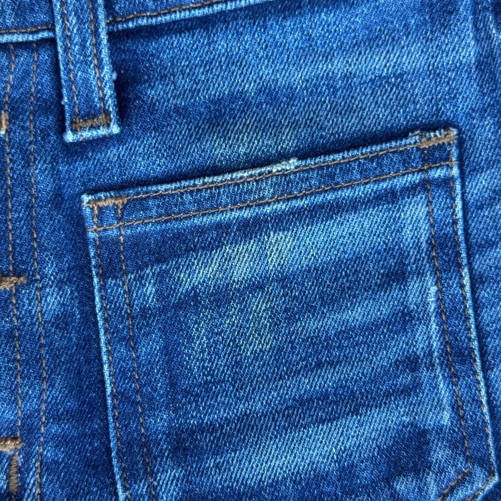 Point Sur Denim California Women High Rise Button Fly Patch Pocket Jeans 25 - Picture 4 of 12